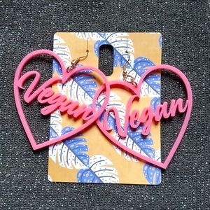 Large Vegan earrings